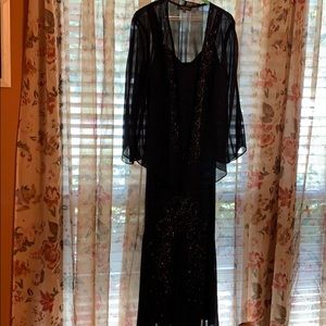 R&M Richards  blue dress with jacket 16W